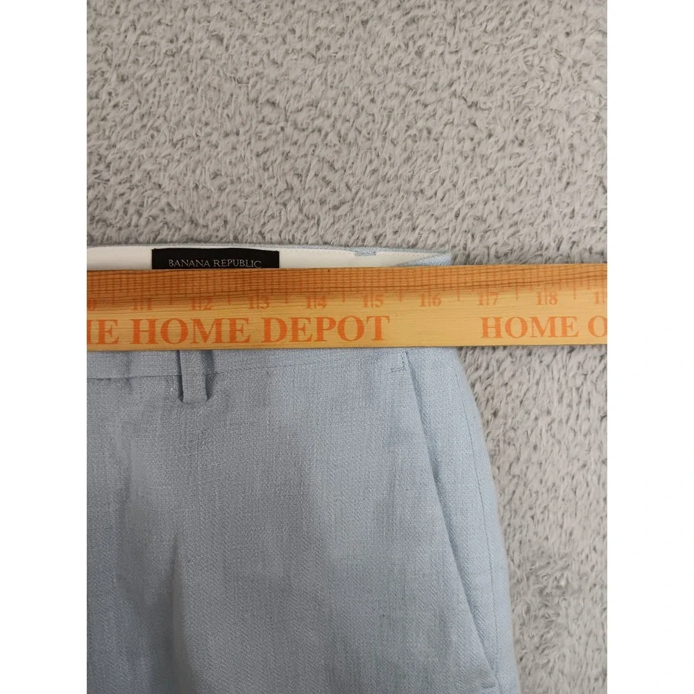 Banana Republic Pants Men 32x34 Blue Linen Blend Tailored Fit